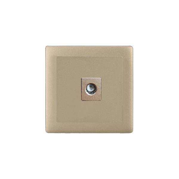 TV SOCKET-MATTE GOLDEN SERIES