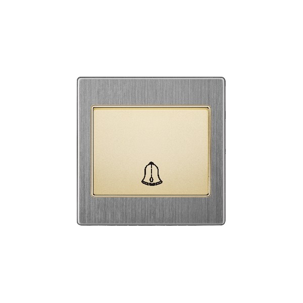 BELL PUSH SWITCH-GOLDEN STAINLESS