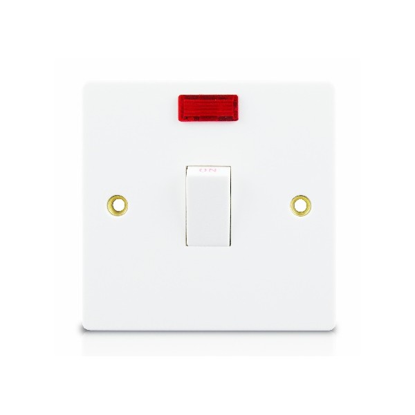 20A 1 GANG DOUBLE POLE SWITCH+NEON