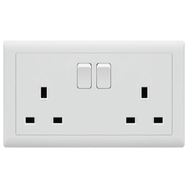 13A DOUBLE SWITCH SOCKET