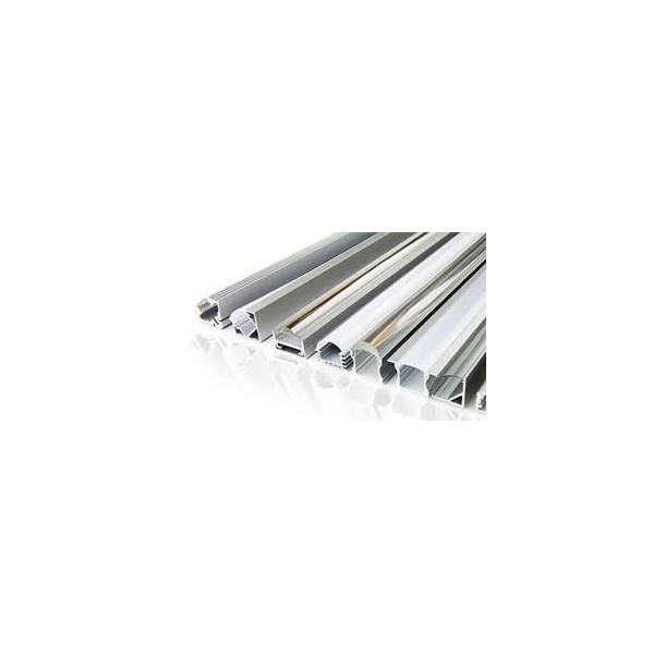 ANODIZED ALUMINUM PROFILE WITH DIFFUSED COVER 25mmx14mm PCB-13mm