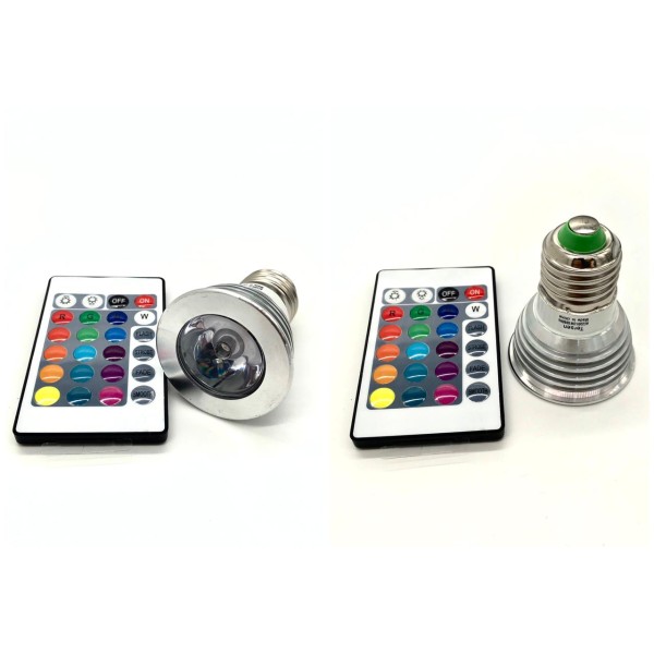 E27 LED RGB LAMP-3WATTS