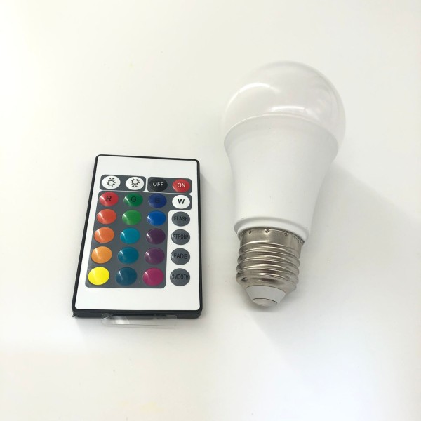 E27 RGBW LAMP WITH REMOTE