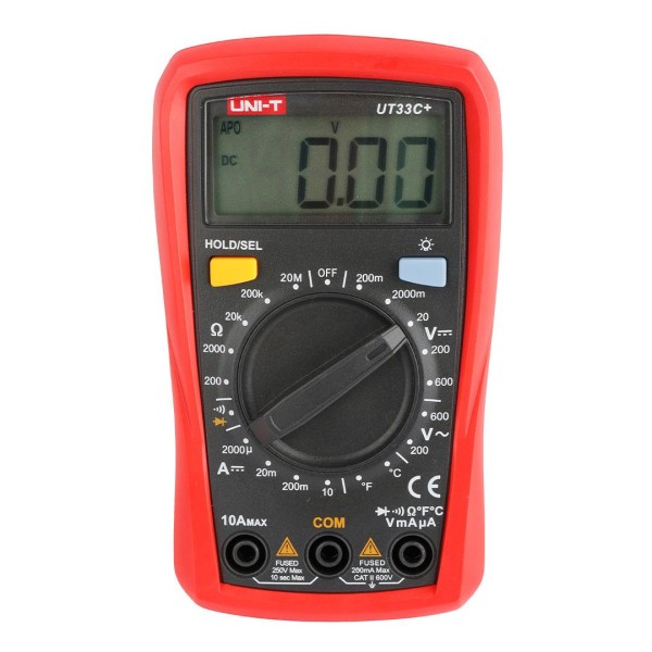 MULTIMETER DIGITAL AC/DC VOLTAGE DC CURRENT RESIS. TEMP. DIODE