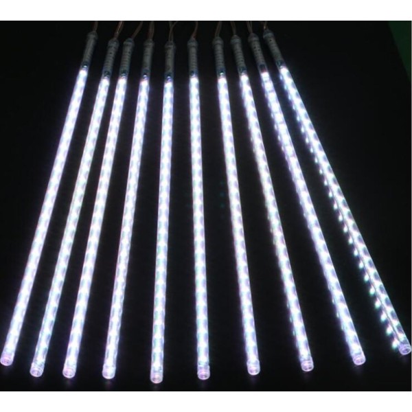 LED METEOR SHOWER RAIN LIGHTS-50CM-8TUBES/SET-WHITE