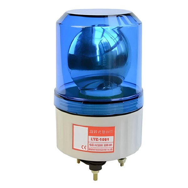 AC220V BLUE ROTATORY FLASH LIGHT INDUSTRIAL SIGNAL WARNING LAMP