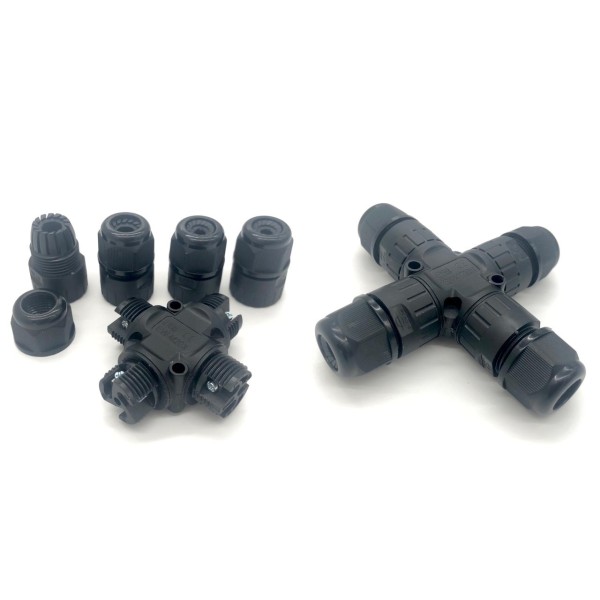 4-WAY IP68 WATERPROOF CONNECTOR 3-PIN X TYPE