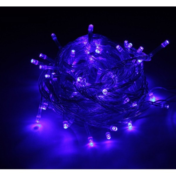 FLASHING MODES LED DECORATIVE STRING LIGHTS-10M-BLUE