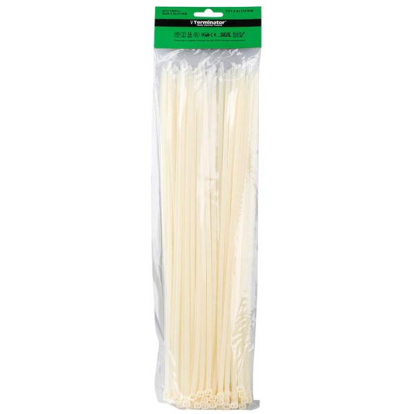 CABLE TIES IN WHITE COLOR-4.8X370MM