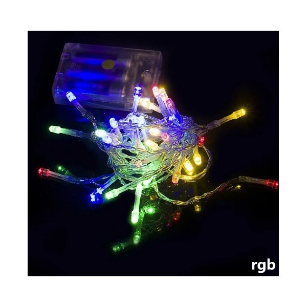 BATTERY OPERATED LED DECORATIVE LIGHTS-AA 4.5V-10M-MULTICOLOR