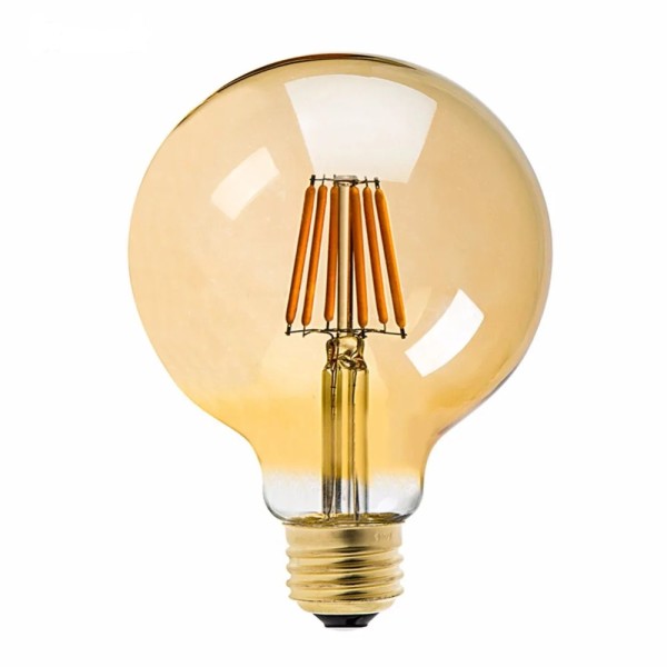 Buy G125 LED FILAMENT LAMP GOLDEN GLASS-8WATTS-WARM WHITE-E27 ...