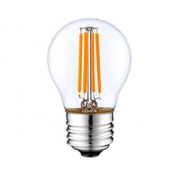 G45 LED FILAMENT LAMP CLEAR GLASS-4WATTS-WARM WHITE-E27