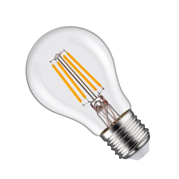 A60 LED FILAMENT LAMP CLEAR GLASS-4WATTS-WARM WHITE-E27