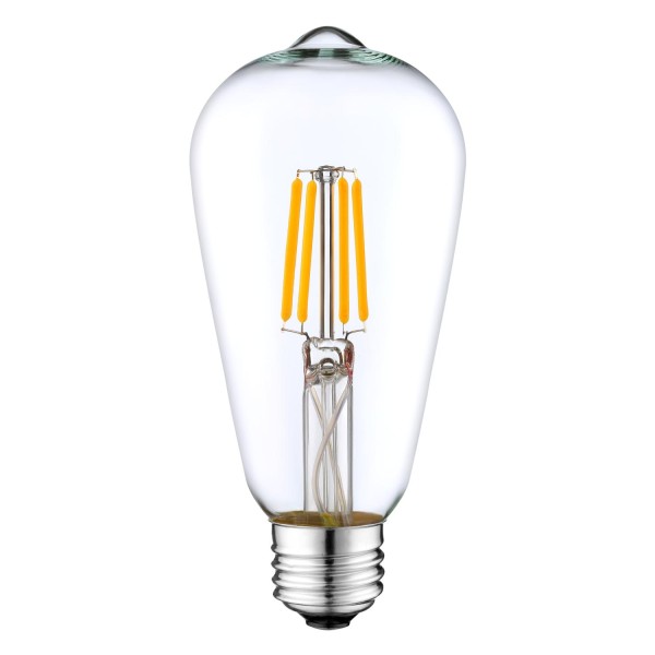 ST64 LED FILAMENT LAMP CLEAR GLASS-4WATTS-WARM WHITE-E27