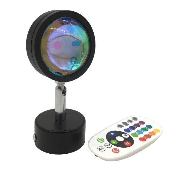 360DEGREE ROTATABLE SUNSET LAMP-RGB 16COLORS & 4 MODES REMOTE