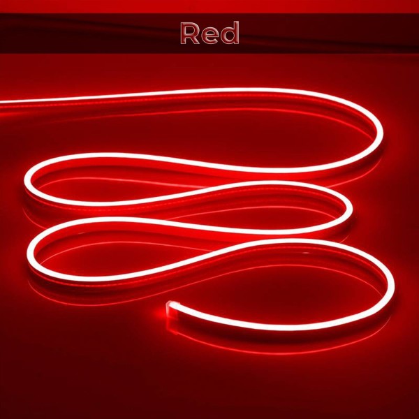 DC12V NEON FLEXIBLE STRIP LIGHT-RED-5M