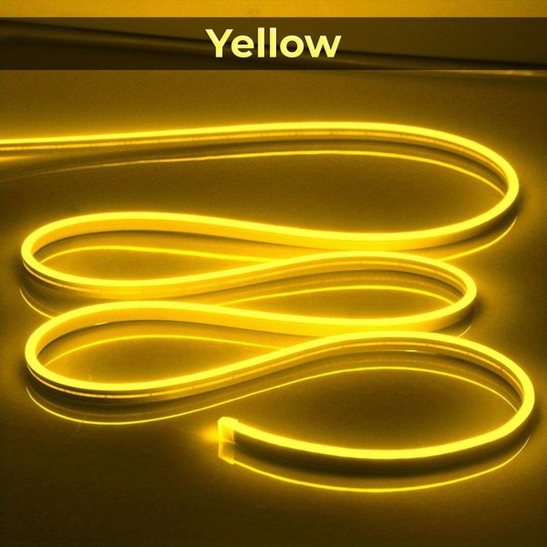 DC12V NEON FLEXIBLE STRIP LIGHT-YELLOW-5M