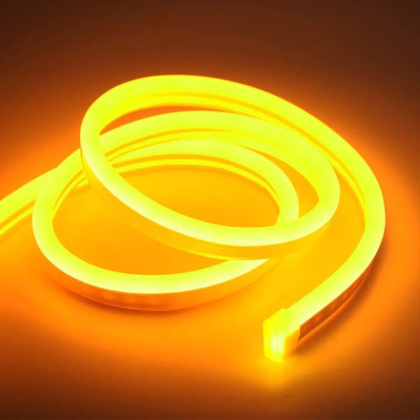 DC12V NEON FLEXIBLE STRIP LIGHT-LEMON YELLOW-5M