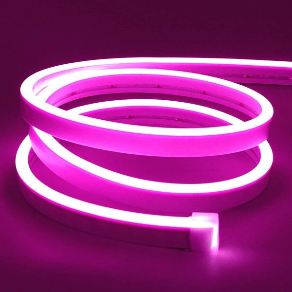 DC12V NEON FLEXIBLE STRIP LIGHT-PINK-5M