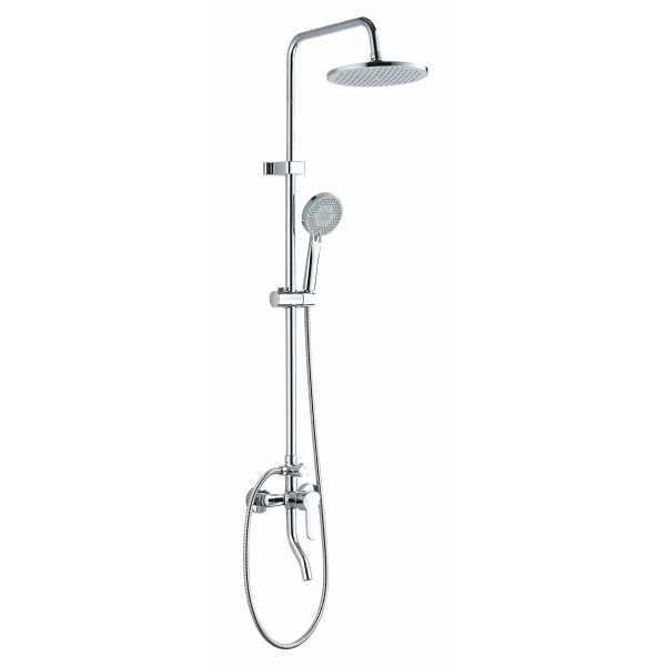 SHOWER PANEL SILVER BODY-ROUND