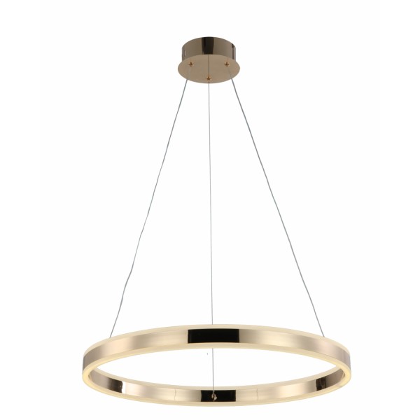 SINGLE-STROEY CHANDELIER/DIMMING PENDANT LIGHT-80W-GOLDEN BODY