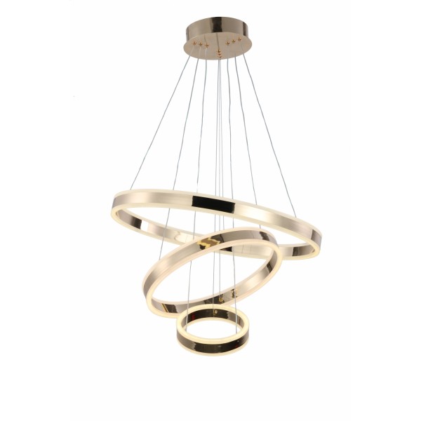 TRIPLE-STOREY CHANDELIER/DIMMING PENDANT LIGHT-150W-GOLDEN BODY