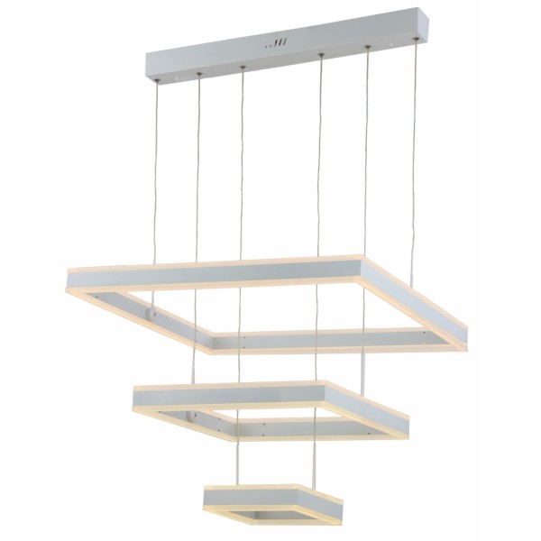 TRIPLE-STOREY CHANDELIER/DIMMING PENDANT LIGHT-150W-WHITE BODY