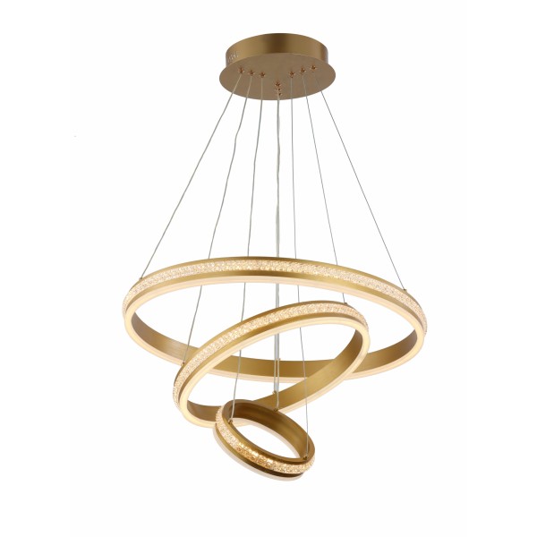 TRIPLE-STOREY CHANDELIER/DIMMING PENDANT LIGHT-150W-GOLDEN BODY