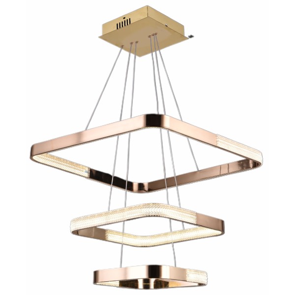 TRIPLE-STOREY CHANDELIER/DIMMING PENDANT LIGHT-120W-GOLDEN BODY