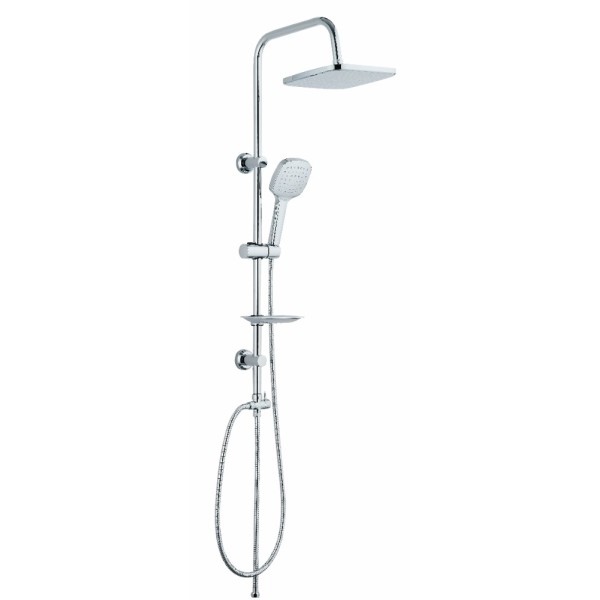 SHOWER PANEL SILVER BODY-SQUARE