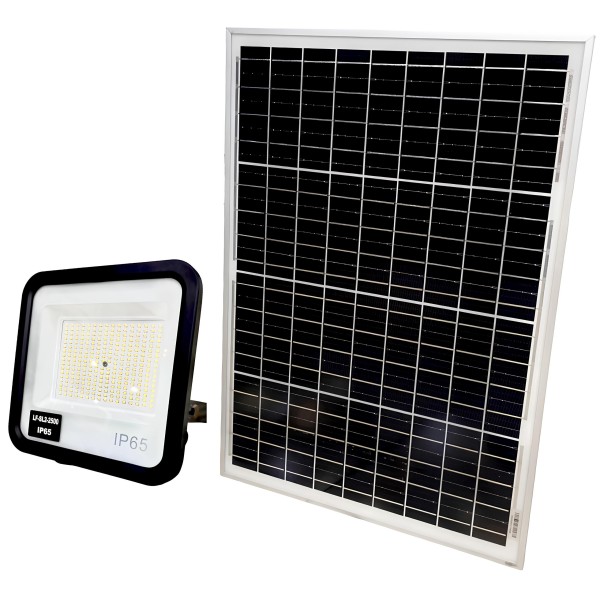 SOLAR LED FLOOD LIGHT-2500WATTS-WARM WHITE
