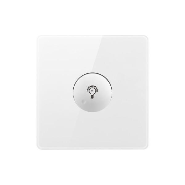 LIGHT DIMMER SWITCH-GLASS WHITE