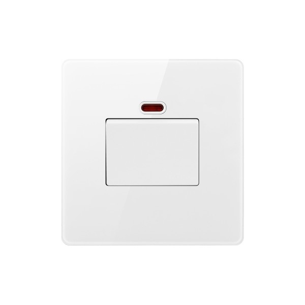 20A SWITCH WITH NEON-GLASS WHITE