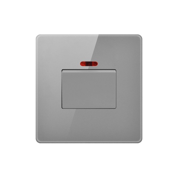 20A SWITCH WITH NEON-GLASS GRAY