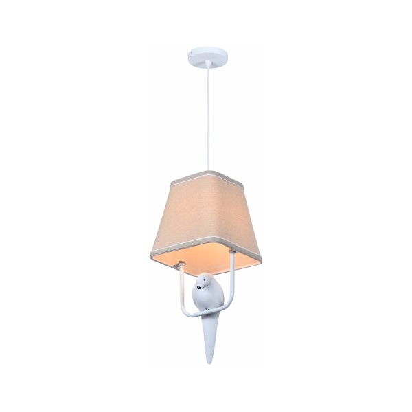 BIRD PENDANT LAMP ONE HEAD WHITE-E27