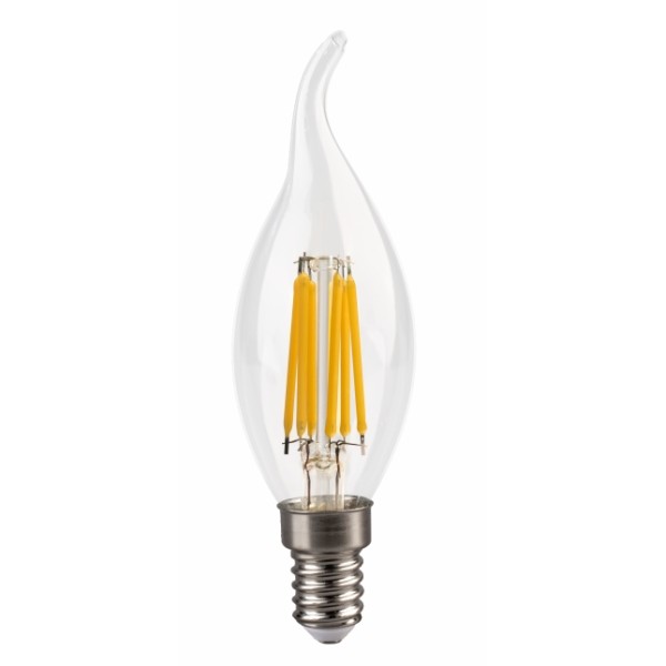 DIMMABLE E14 LED FILAMENT CANDLE LAMP WITH TAIL-5WATT-WARM WHITE