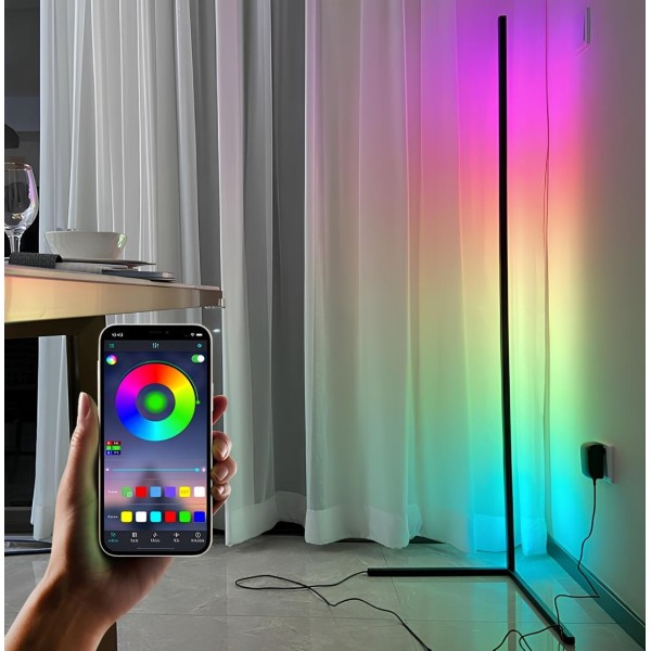 RGB CORNER LED FLOOR LAMP WITH BLUETOOTH SMART APP