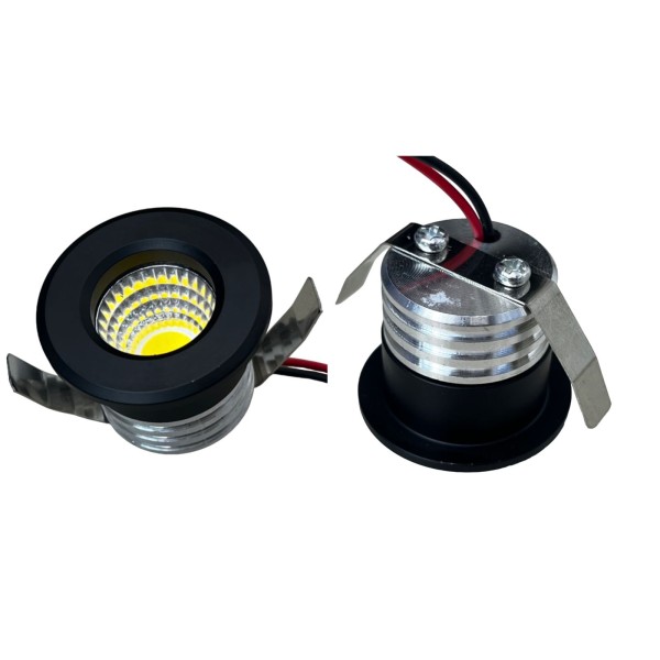 LED MINI SPOTLIGHT-3WATTS-BLACK BODY-WARM WHITE