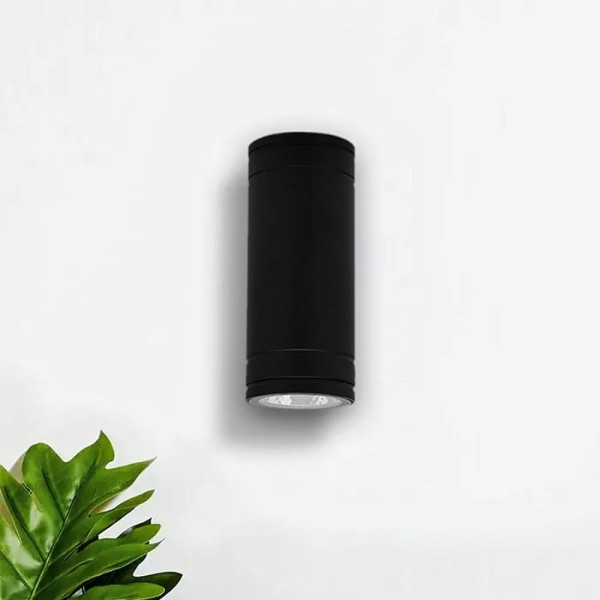 OUTDOOR WALL LAMP-BLACK BODY-2XGU10