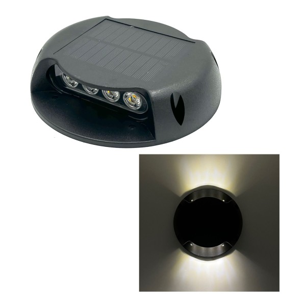 LED SOLAR UP DOWN WALL MOUNTED/GROUND INSERTED LIGHT-WARM WHITE