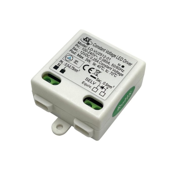 AC TO DC CONSTANT VOLTAGE LED DRIVER 3WATTS