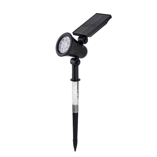 SOLAR LED GARDEN SPIKE LIGHT-30W+10W-RGB