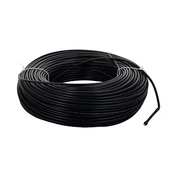 1CX2.5MM SINGLE CORE 100% PURE COPPER CABLE (BLACK)-100YARDS