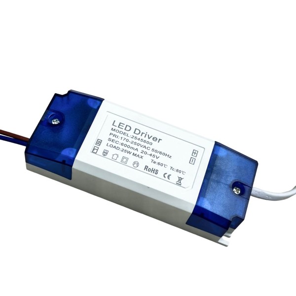 25W LED DRIVER (20-45V / 600mA)