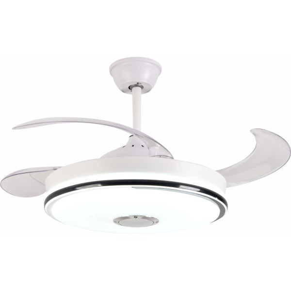 LED INVISIBLE CEILING FAN LAMP WITH BLUETOOTH, 7 COLORS