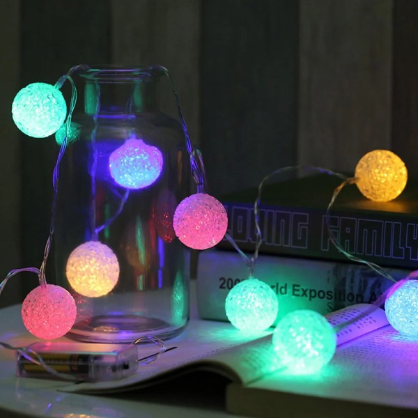 20LED BALLS STRING CHRISTMAS DECORATIVE LIGHTS RGB