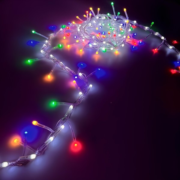 MULTICOLOR 300LED CONNECTABLE CLUSTER FAIRY LIGHTS 5M