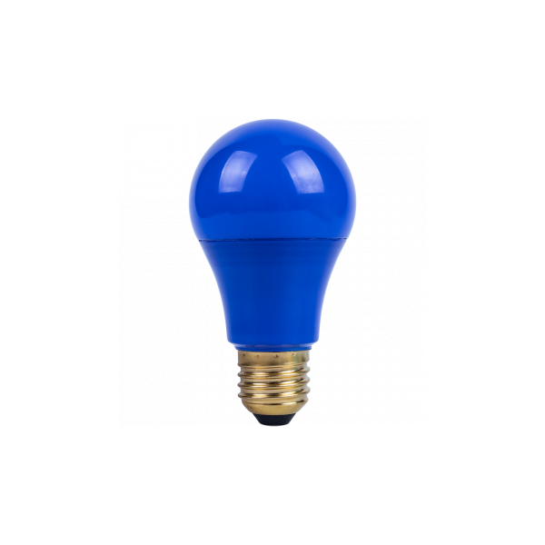 9WATTS BLUE LED E27 BULB, 9W A60 COLOURED LIGHT BULB