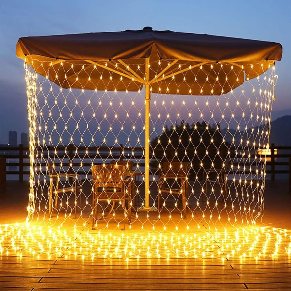 600LED 6MX3M DECORATIVE LED NET LIGHT-WARM WHITE