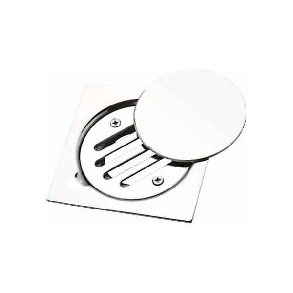 STAINLESS FLOOR DRAIN WITH COVER-10*10CM